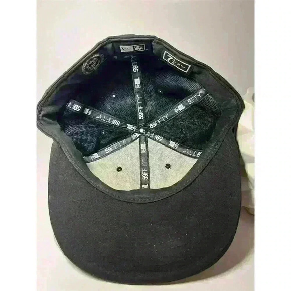 New Era New York Islanders 59Fifty Fitted Hat Black Size 7 3/8 - Picture 8 of 12